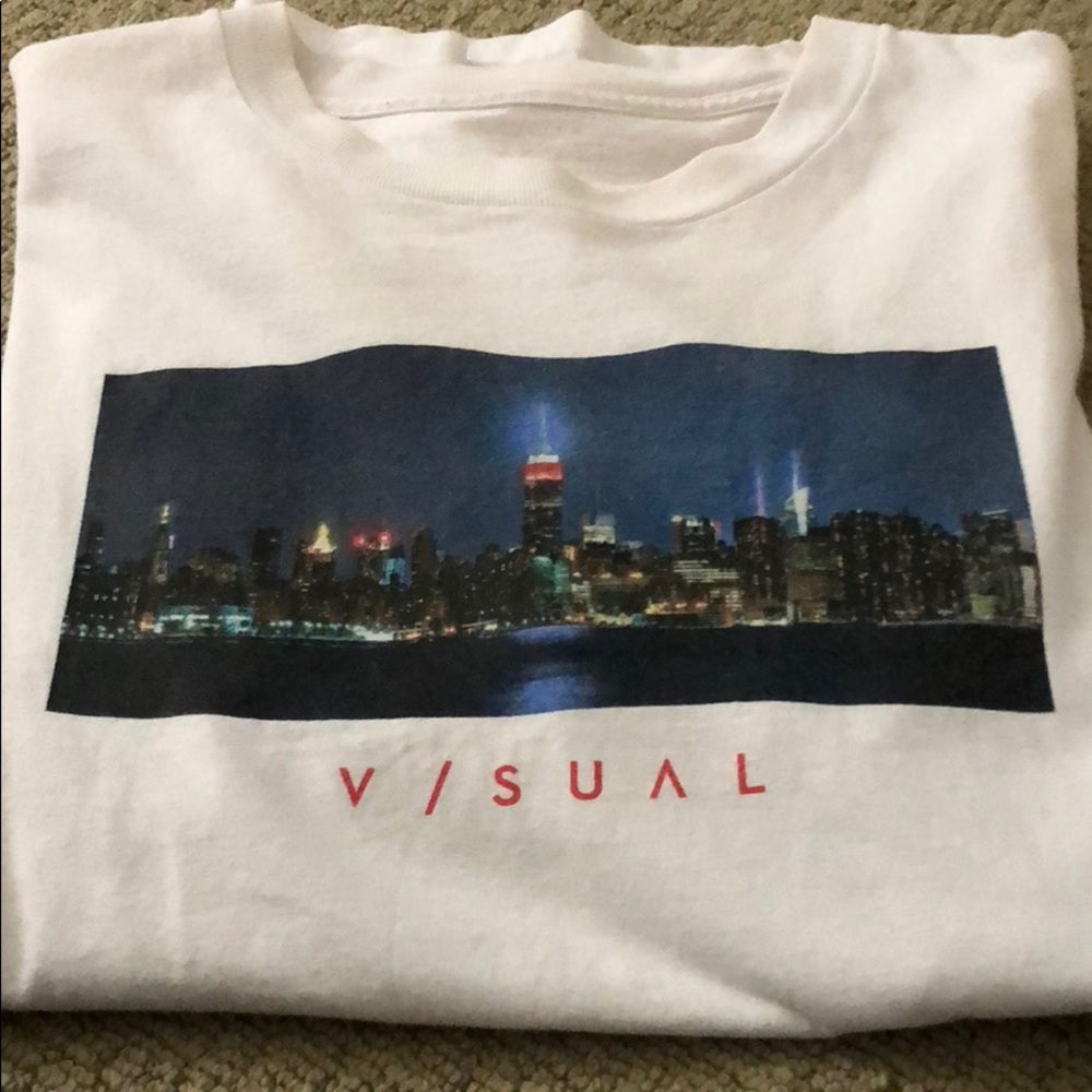 Visual White Tee Shirt